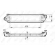 Радіатор інтеркулера NRF 30515 для Ford Galaxy/Mondeo/S-Max 1.6-2.0 TDCi 2007-2015, 657x150x40 мм