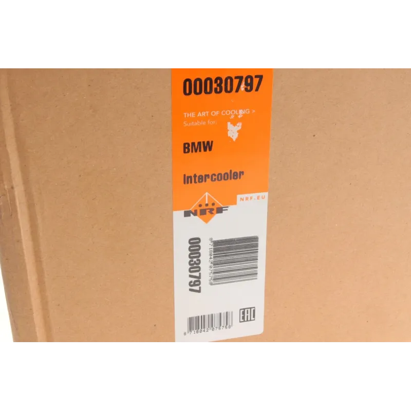 Радіатор інтеркулера NRF 30797 для BMW 1 (E81/E87), 3 (E90/E91) 2.0 D 2004-2015, 508x100x85 мм