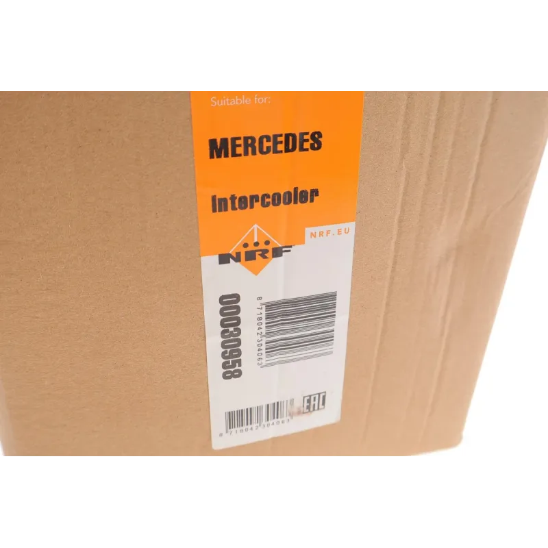 Радіатор інтеркулера NRF 30958 для Mercedes-Benz A-Class W176, B-Class W246, GLA-Class X156 2011-2018, 626x157x62 мм