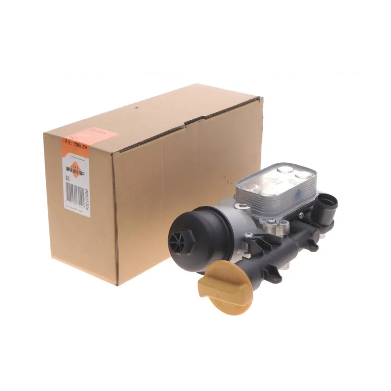 Масляний радіатор NRF 31326 для Fiat Doblo 1.3D/1.4 (2004-), Alfa Romeo Mito 1.3 JTDM, Opel Corsa D 1.3 CDTI, теплообмінник 114x70x30 мм
