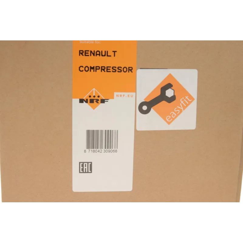 Компресор кондиціонера NRF 320015 для Renault Captur, Clio IV 0.9/1.2 TCe 2013-, Ø шківів 115 мм