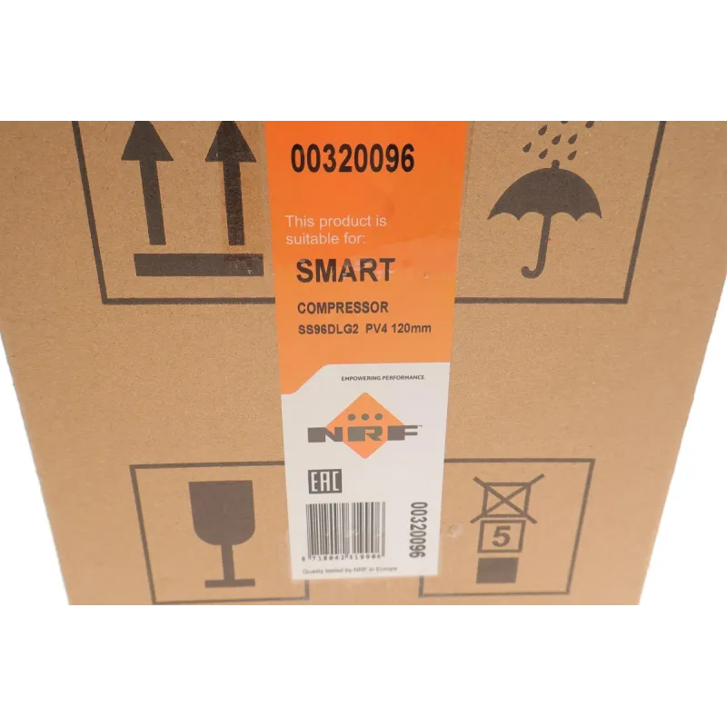 Компресор кондиціонера NRF 320096 для Smart Fortwo/Roadster 0.6-1.0 1998-2009, Ø 120 мм