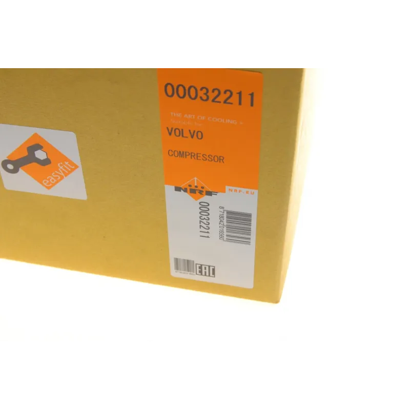 Компресор кондиціонера NRF 32211 для Volvo S60/S80/XC70/XC90 2.0-3.0 1998-2014, Ø119 мм, 6 канавок