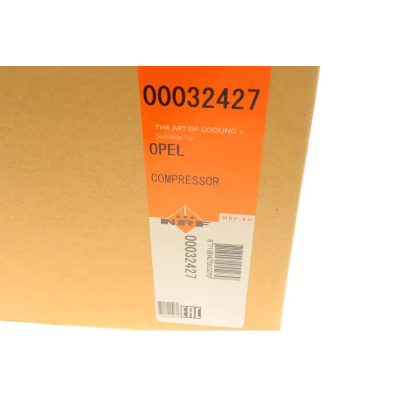 Компресор кондиціонера NRF 32427 для Opel Astra H 1.9CDTI 2004-2010, Zafira B 2005-2015 (Ø 104 мм, 6 канавок)