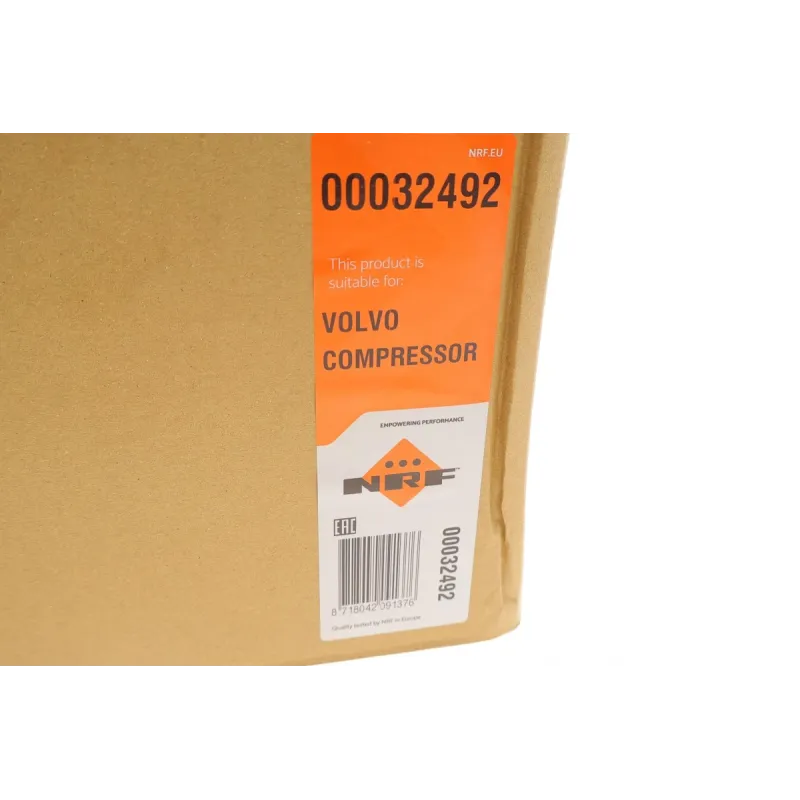 Компресор кондиціонера NRF 32492 для Ford Focus II, Kuga I, Volvo C30/S40/V50 1.4-2.5 2004-2013, Ø119 мм
