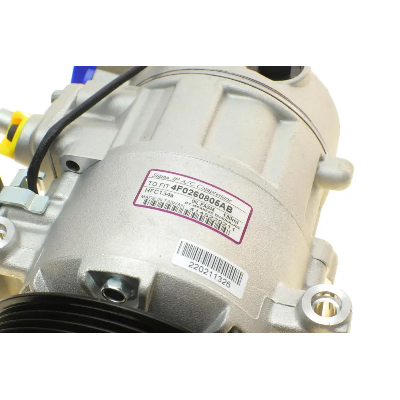 Компресор кондиціонера NRF 32512 для Audi A4/A5/A6/Q5 2.4-3.2 2004-2017, шків Ø125мм