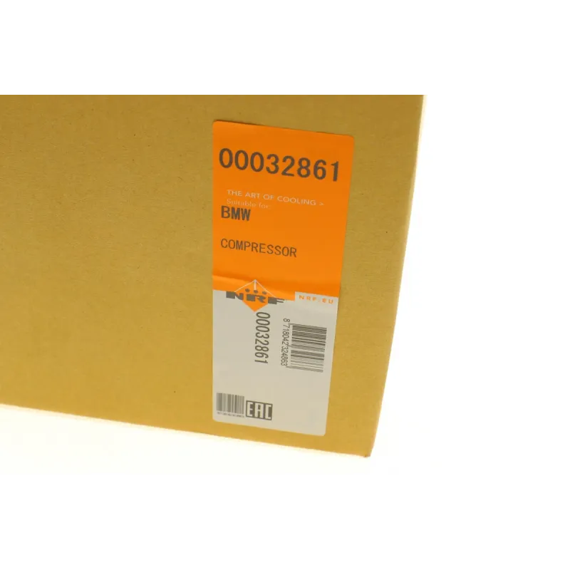 Компресор кондиціонера NRF 32861 для BMW 3 (F30/F35/F80) 320i, 5 (F10/F11/F07) 530d, 7 (F01/F02) 730d, Ø шківів 110 мм