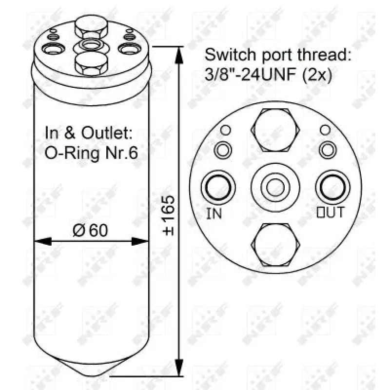 Осушувач кондиціонера Mazda 323/626/Premacy 1.4-2.0 97-05