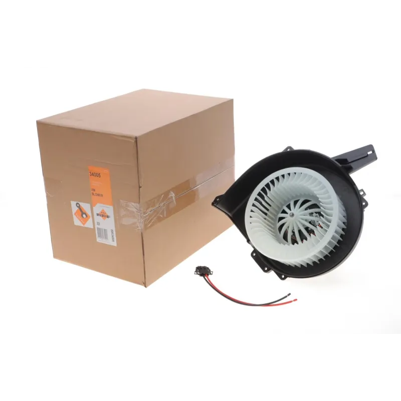 Моторчик пічки NRF 34005 для Audi A1, A2, Skoda Fabia 12V, 2 контакти
