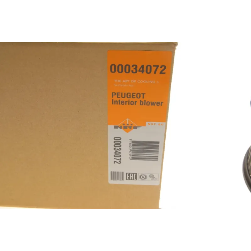 Моторчик пічки NRF 34072 для Citroen C2/C3, Peugeot 206/307 (12V, 2 контакти)