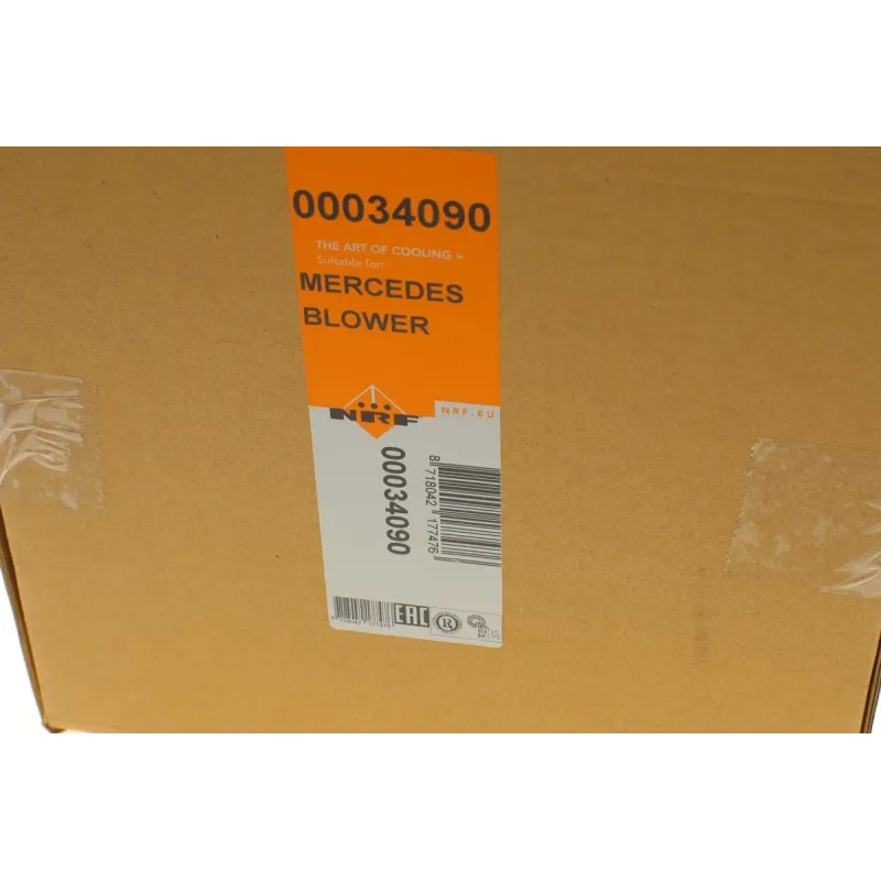 Моторчик пічки NRF 34090 для Mercedes-Benz C-Class W203 2000-2012, 12V, 2 контакти