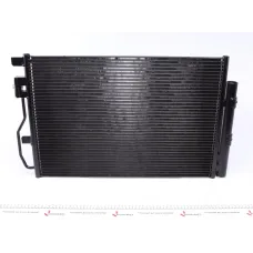 Радіатор кондиціонера NRF 350044 для Chevrolet Aveo T300 1.2-1.6 (2011-н.в.), 560x400x16 мм