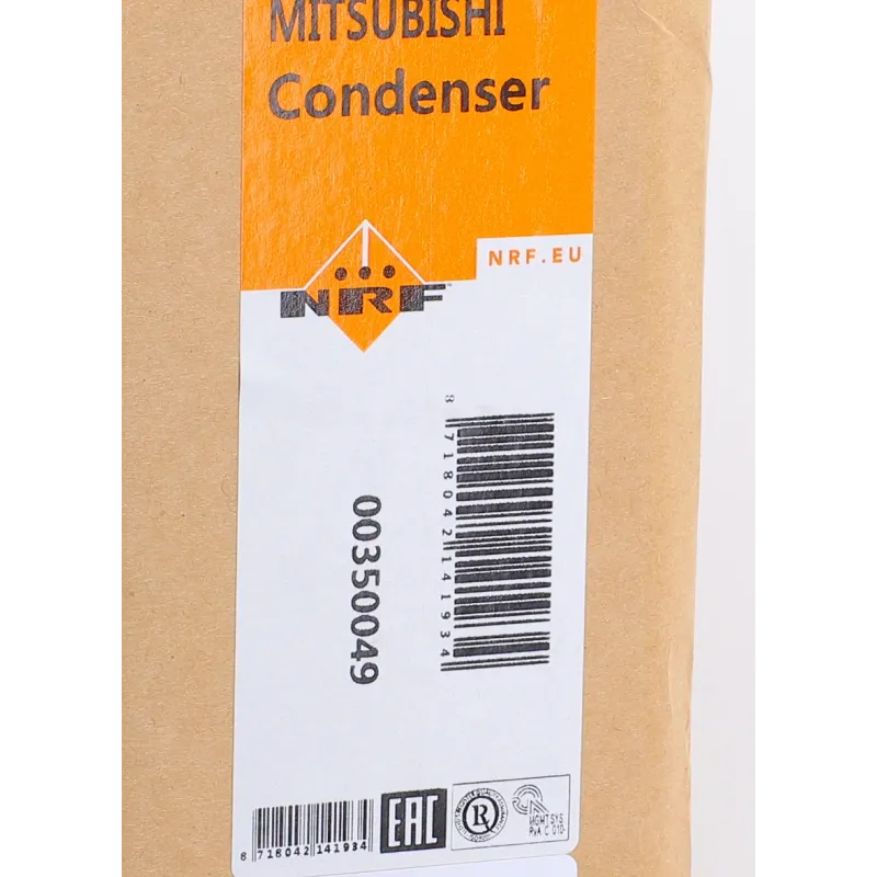Радіатор кондиціонера NRF 350049 для Mitsubishi Pajero IV 3.2D 2006-2010, 608x478x16 мм