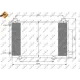 Радіатор кондиціонера NRF 35333 з осушувачем для Toyota Yaris, Yaris Verso 1999-2005 (474x344x16 мм)
