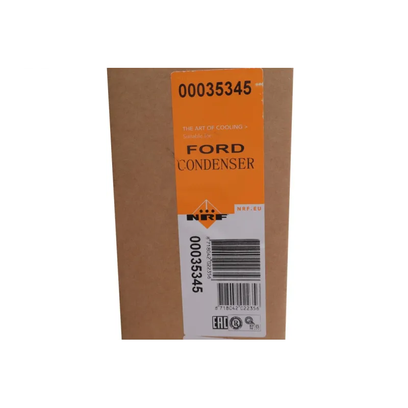 Радіатор кондиціонера NRF 35345 для Ford Focus 1.4-2.0 1998-2005, 620x360x16 мм