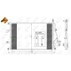 Радіатор кондиціонера NRF 35413 для Volvo S60/S80/V70/XC70 1998-2010, 640x415x22 мм