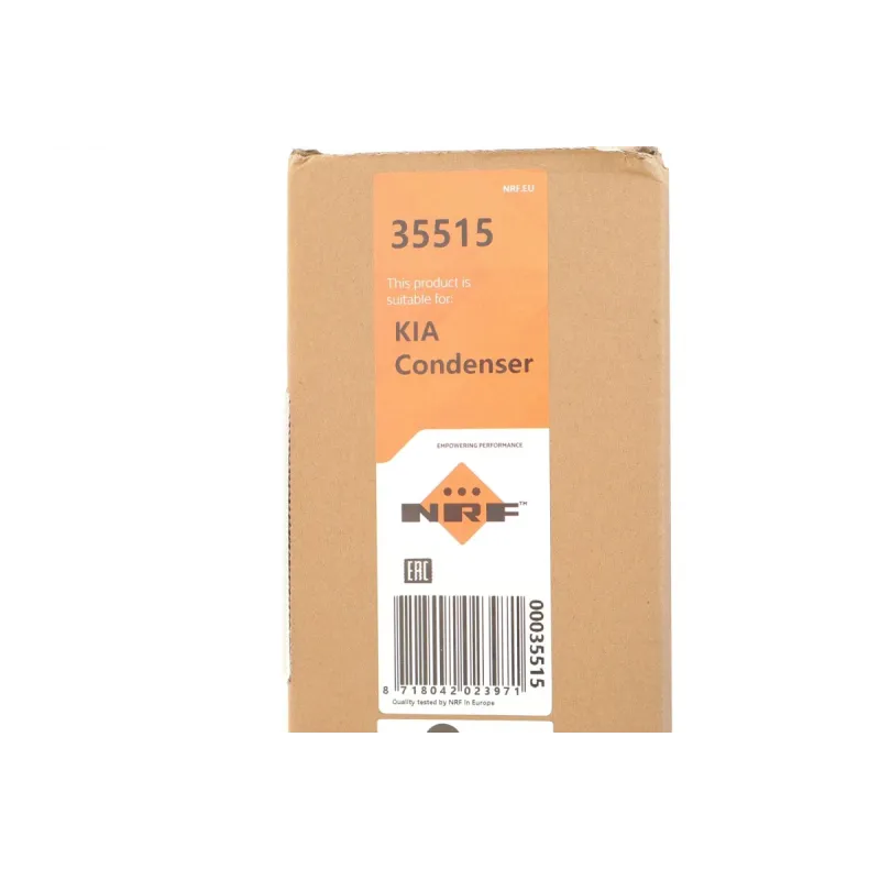 Радіатор кондиціонера NRF 35515 з осушувачем для Kia Sorento I (JC) 2002-2011, 580x424 мм