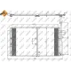 Радіатор кондиціонера NRF 35797 для Chevrolet Captiva, Opel Antara 2.0D 2006- з осушувачем, 620x390 мм