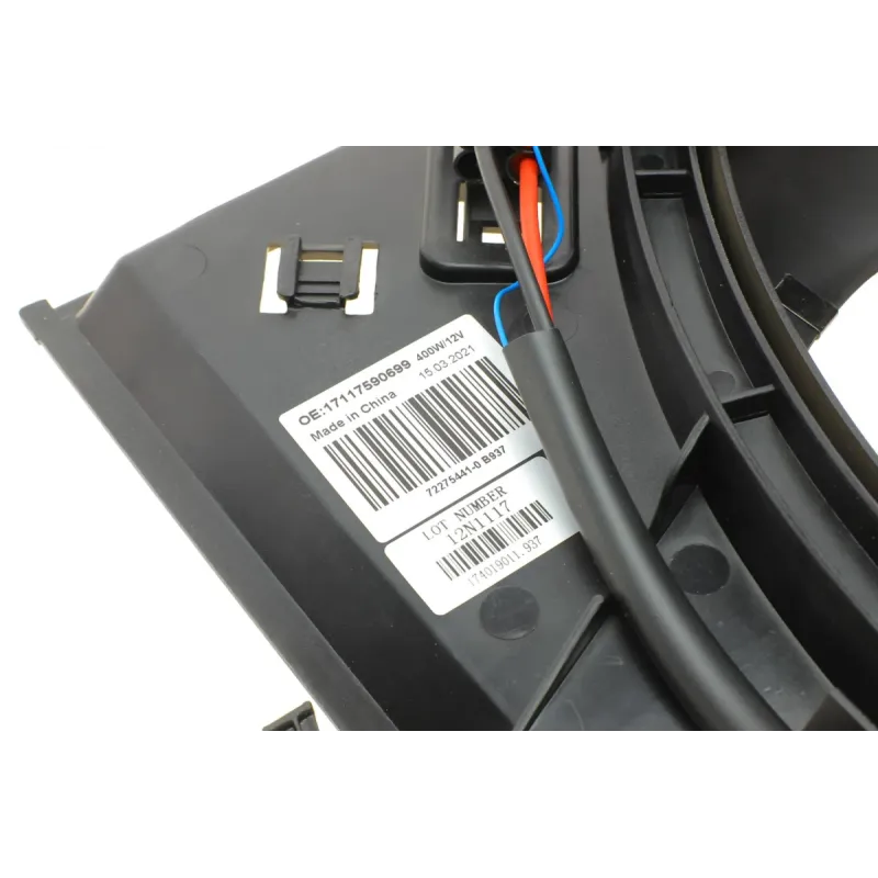 Вентилятор радіатора NRF 47209 для BMW 1 (E81/E87) 3 (E90-E93) 1.6-3.0i 2006-2012 (з дифузором)