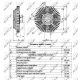 Муфта вентилятора NRF 49516 для Ford Transit, Sierra, Granada 2.0 1985-1992, діаметр 139 мм