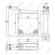 Радіатор пічки NRF 52134 для Opel Frontera A 2.0/2.4i/2.3-2.8TD 1992-1998, 165x155x32 мм