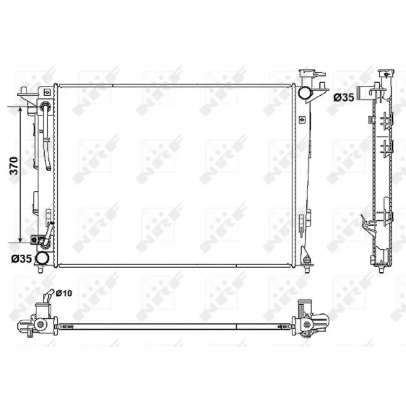 Радіатор охолодження Hyundai ix35/Kia Sportage 1.6-2.4 10-