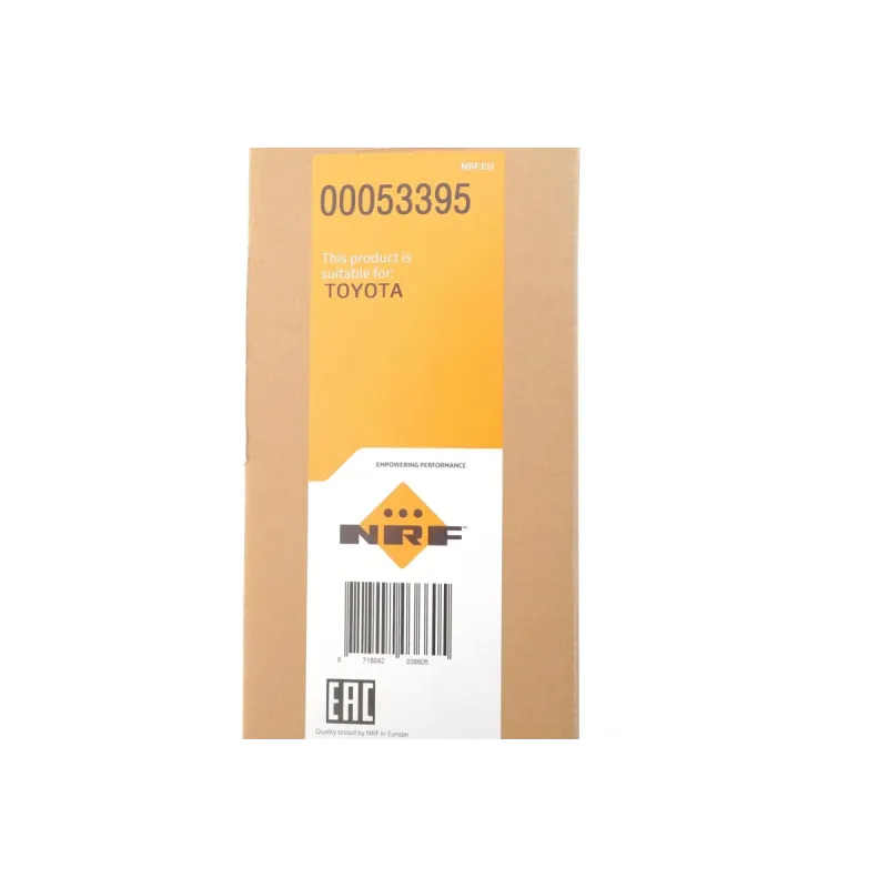 Радіатор охолодження NRF 53395 для Toyota Avensis T25 2.0/2.4 2003-2008 (АКПП), 625x378x26 мм