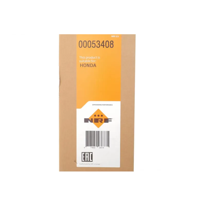 Радіатор охолодження NRF 53408 для Honda Jazz/Fit GD 1.2-1.4 2002-2008, 376x325x25 мм