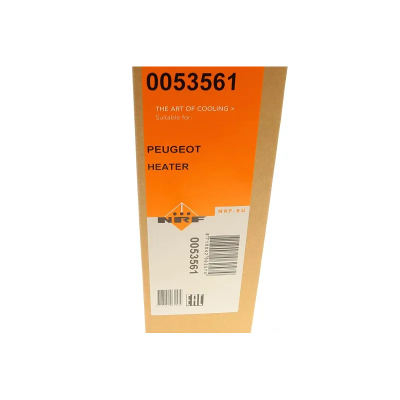 Радіатор пічки NRF 53561 для Peugeot 307 (3A/C) 2000-2009, 250x140x42 мм