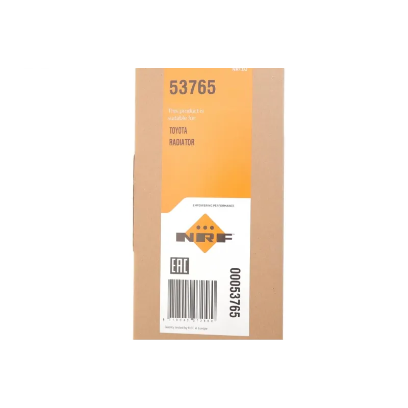 Радіатор охолодження NRF 53765 для Toyota Avensis T25 2003-2008, Corolla E12 2002-2007, 625x378 мм