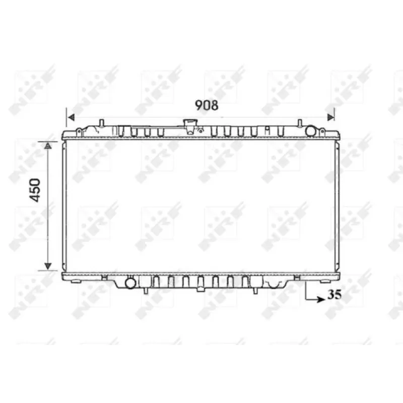 Радіатор охолодження Nissan Patrol GR V Wagon 2.8TD/3.0DTi 97-