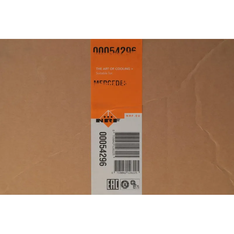Радіатор пічки NRF 54296 для Mercedes-Benz E-Class W211 2002-2008, CLS C219 2004-2010, 214x178x26 мм
