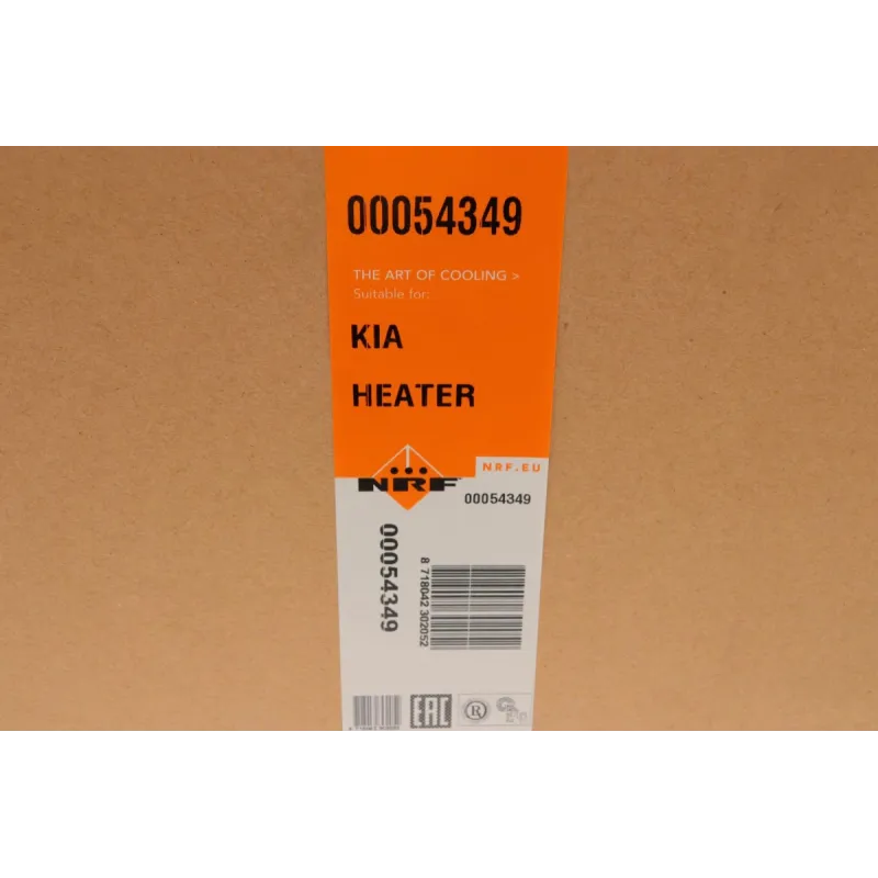 Радіатор пічки NRF 54349 для Kia Cerato (LD) 2004-2009, 195x156x18 мм
