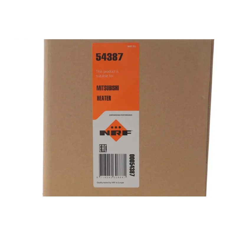 Радіатор пічки NRF 54387 для Citroen C-Crosser 2.4/2.2 HDi 2007-, Mitsubishi Outlander II 2006-2012