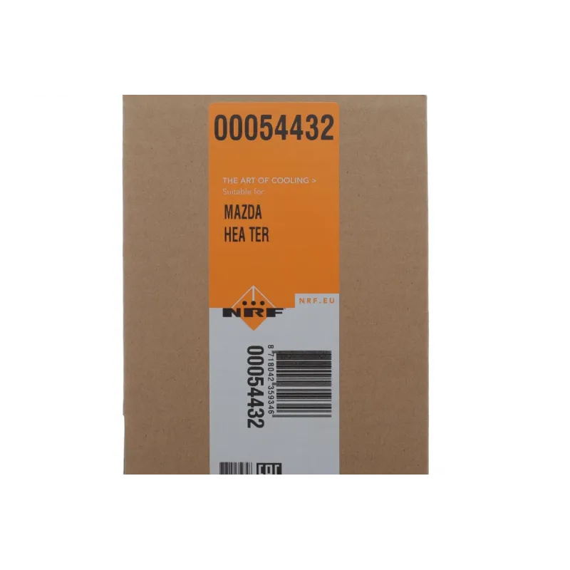 Радіатор пічки NRF 54432 для Mazda 6 (GG) 2002-2007, 166x205x16 мм