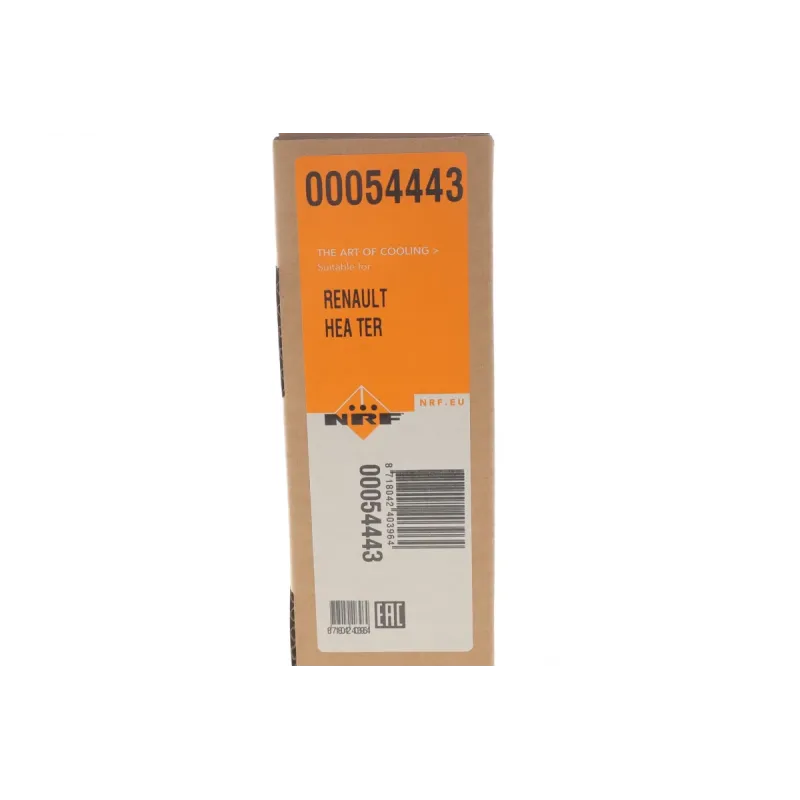 Радіатор пічки NRF 54443 для Renault Laguna III 2007-2015, 175x186x26 мм
