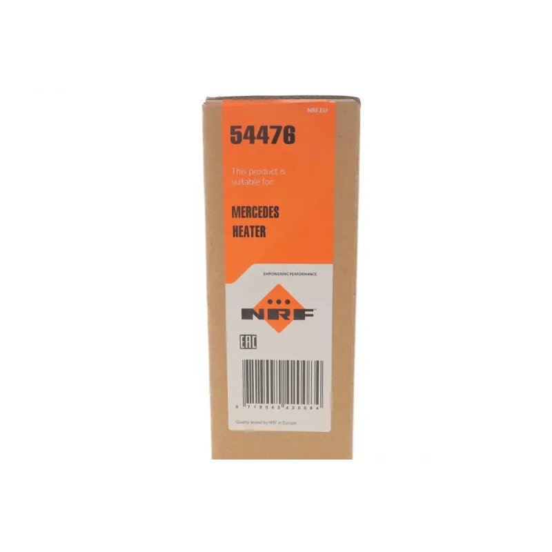 Радіатор пічки NRF 54476 для Mercedes-Benz A-Class W169, B-Class W245 2004-2012, 165x185x32 мм