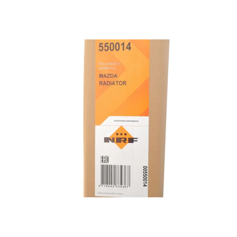 Радіатор охолодження NRF 550014 для Ford Focus 2004-, Mazda 3 2003-, Volvo C30/C70/S40/V50 2004- (670x378x26 мм)