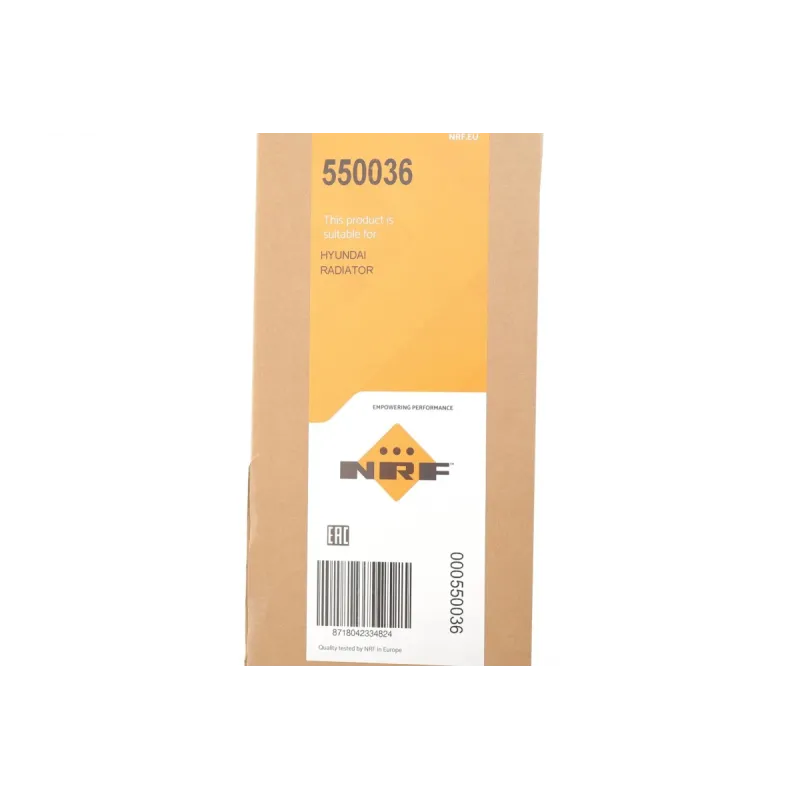 Радіатор охолодження NRF 550036 для Hyundai Santa Fe III (DM) 2.0-2.2 CRDi 2012- (АКПП), 510x480x26 мм