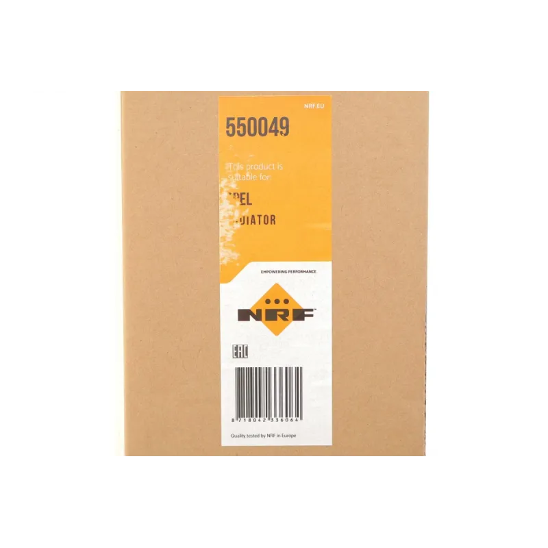 Радіатор охолодження NRF 550049 для Opel Astra J, Insignia A 1.6 (АКПП), 665x388x26 мм