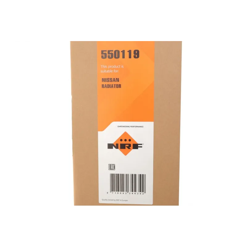 Радіатор охолодження NRF 550119 для Nissan X-Trail T32 1.6 dCi/2.0 dCi 2013-, 540x468x26 мм