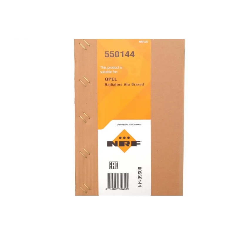 Радіатор охолодження NRF 550144 для Opel Astra K 1.0/1.4/1.6 Turbo/CDTi 2015-, 680x311x28 мм