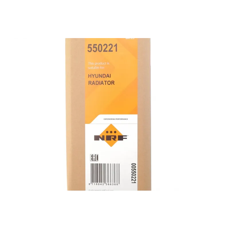 Радіатор охолодження NRF 550221 для Hyundai Tucson 1.6 T-GDi/2.0 CRDi 2015-