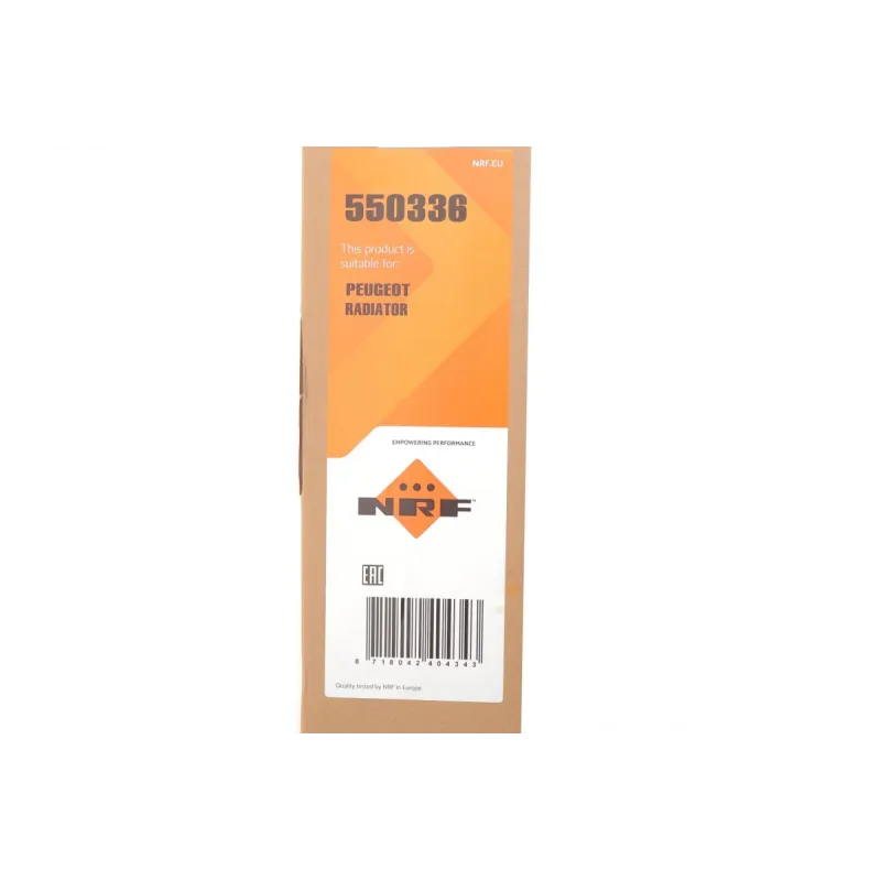 Радіатор охолодження NRF 550336 для Peugeot 208/2008 1.2 PureTech/1.5 BlueHDI 2019-, 538x380x16 мм