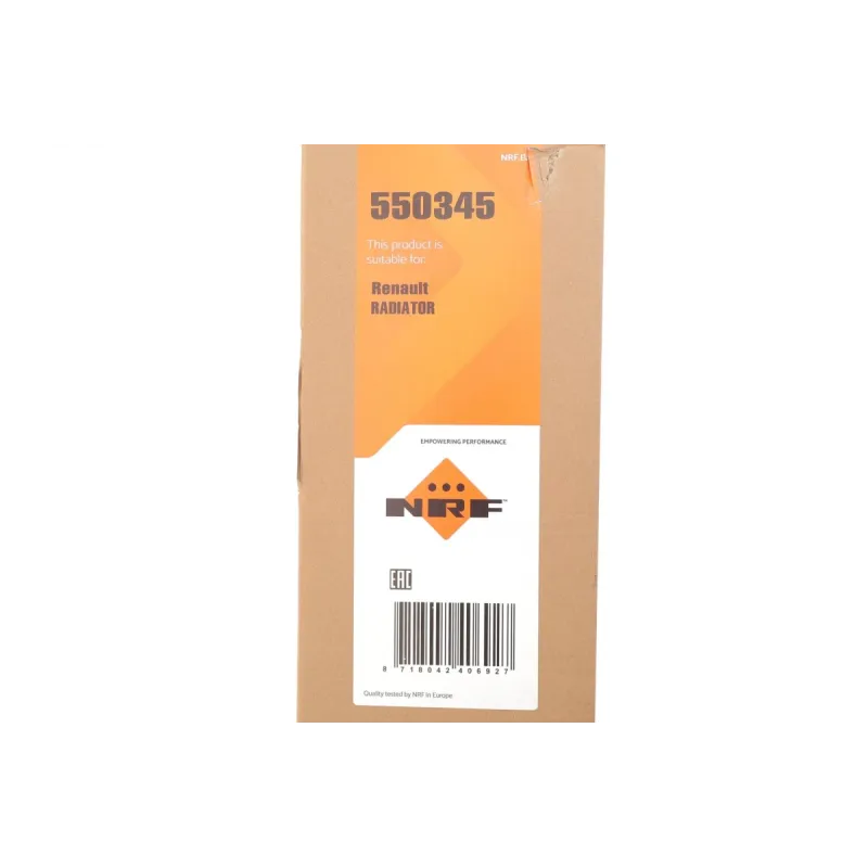 Радіатор охолодження NRF 550345 для Renault Express, Dacia Duster 1.5 dCi 2010-, 685x388x26 мм