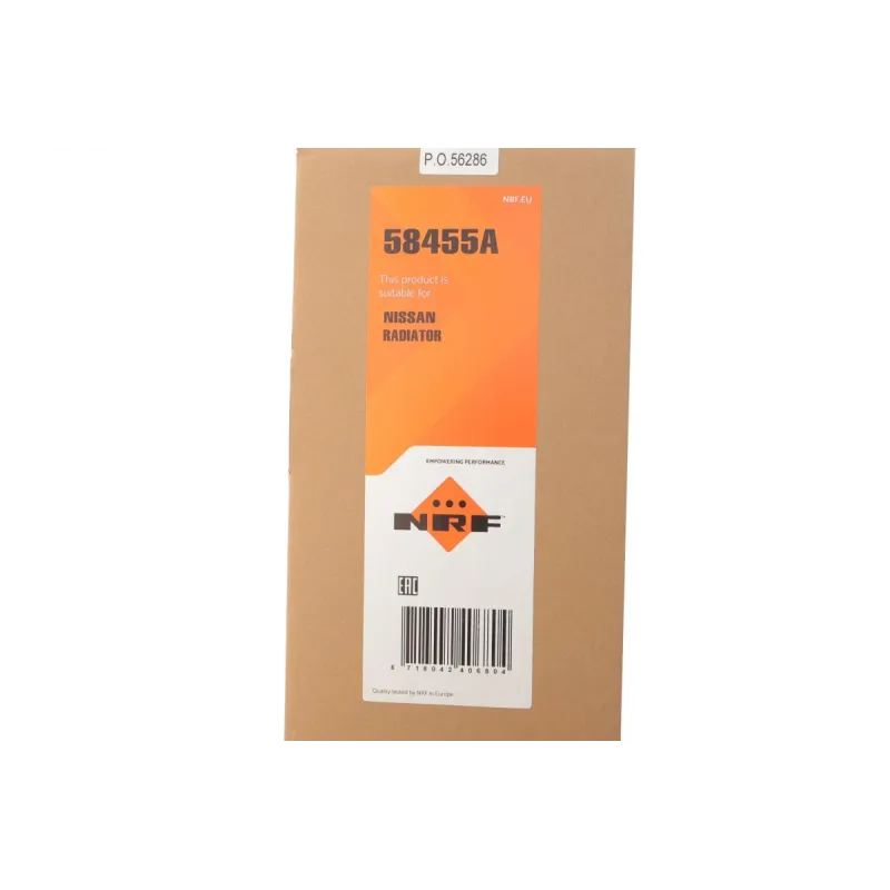 Радіатор охолодження NRF 58455A для Nissan Qashqai J10 1.6 dCi 2011-2013, 628x435 мм