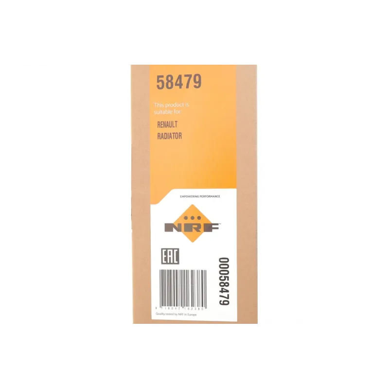 Радіатор охолодження NRF 58479 для Renault Laguna II 1.9-2.2 dCi 2005-2007, 680x442x32 мм
