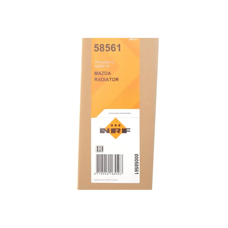 Радіатор охолодження NRF 58561 для Mazda 6 (GH) 2.0 MZR 2007-2013 (АКПП), 731x375x16 мм