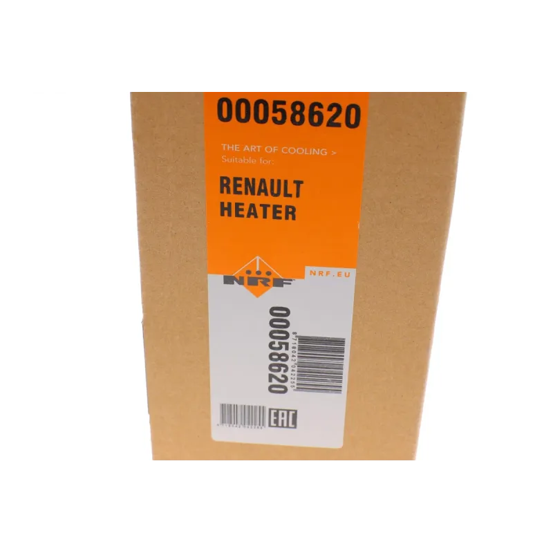 Радіатор пічки NRF 58620 для Renault 21 (B48_) 1989-1995, 234x158x42 мм