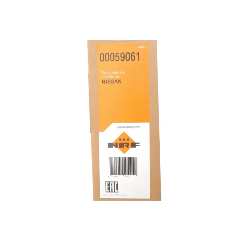 Радіатор охолодження NRF 59061 для Nissan Qashqai J10/JJ10 2007-2013 (1.6/2.0) 590x429x16 мм